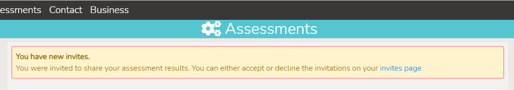 candidate login message
