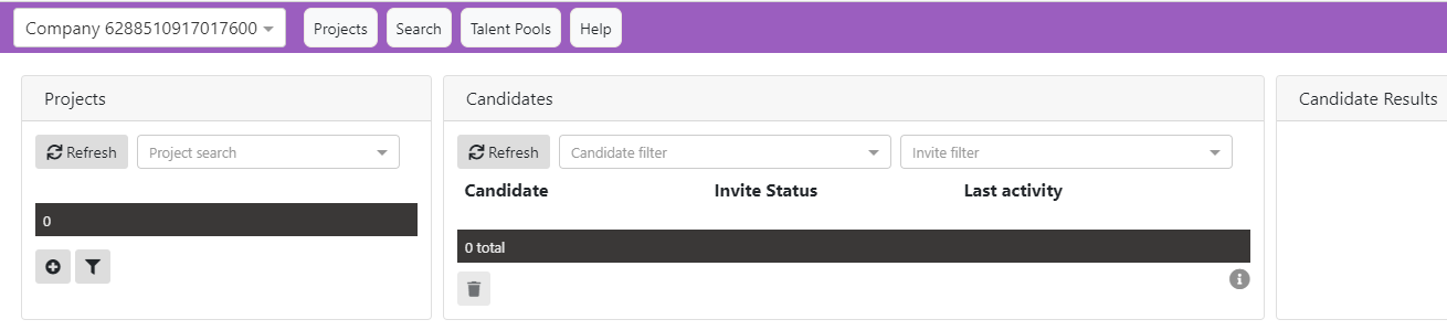 1st screen after login