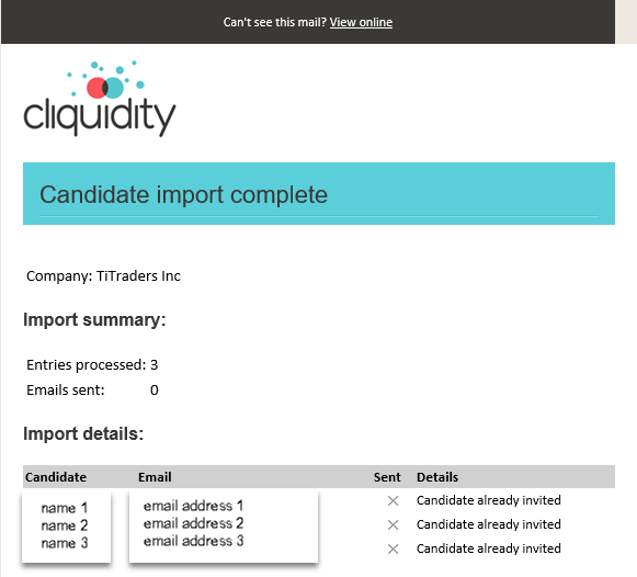 invite multiple candidates