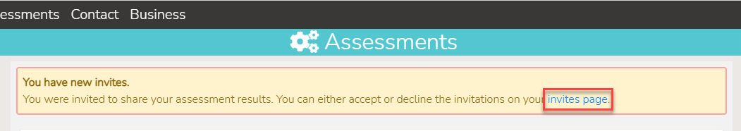 candidate login message - highlighted
